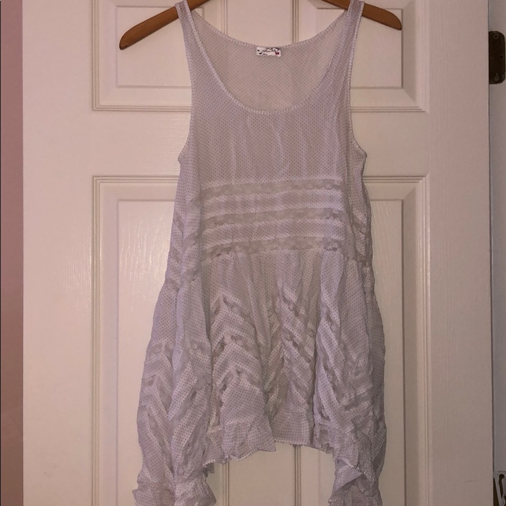 White cover up / dress / top